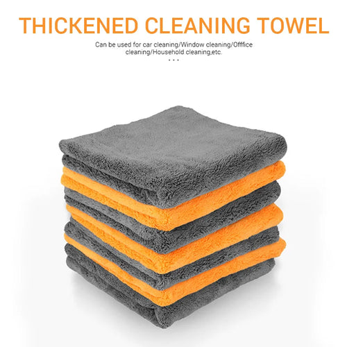 Microfiber Cleaning Towel 1/3/6/9pcs Micro Fiber Wash Towels Extra Soft for Car Home Cleaning Drying Cloth Car Wash Rags 40x40CM